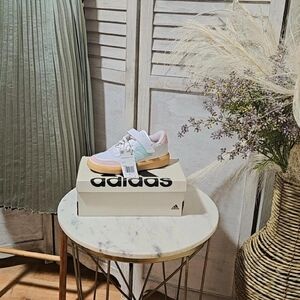 Adidas White and Pastel Sneakers
